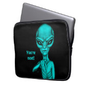 Schlechte Alien, Sie sind als Nächstes dran! Laptopschutzhülle (Vorderseite Links)