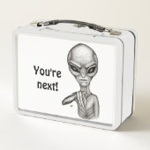 Schlechte Alien, Sie sind als Nächstes dran! Metall Brotdose (Rückseite)