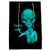 Schlechte Alien, Sie sind als Nächstes dran! Mittlere Geschenktüte (Rückseite)