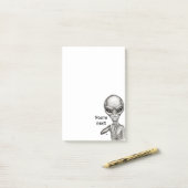 Schlechte Alien, Sie sind als Nächstes dran! Notiz (Auf Schreibtisch)