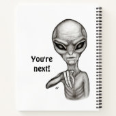 Schlechte Alien, Sie sind als Nächstes dran! Notiz Notizblock (Rückseite)