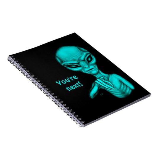 Schlechte Alien, Sie sind als Nächstes dran! Notizblock (Rechte Seite)