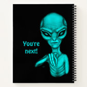 Schlechte Alien, Sie sind als Nächstes dran! Notizblock (Rückseite)
