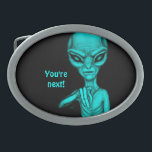 Schlechte Alien, Sie sind als Nächstes dran! Ovale Gürtelschnalle<br><div class="desc">Gray Alien ,  Bad Alien ,  Du bist als Nächstes ! in Schwarz und Grün Stil ,  Fantasy Art Pencil Zeichnend von Krisi ArtKSZP >>> Mehr Produkte im Store Kategorie >>> Alien >>> Schlechte Alien in Schwarz und Grün.</div>
