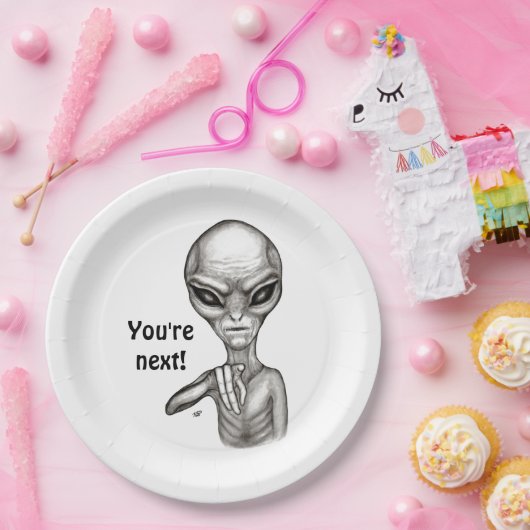 Schlechte Alien, Sie sind als Nächstes dran! Pappteller (Party)