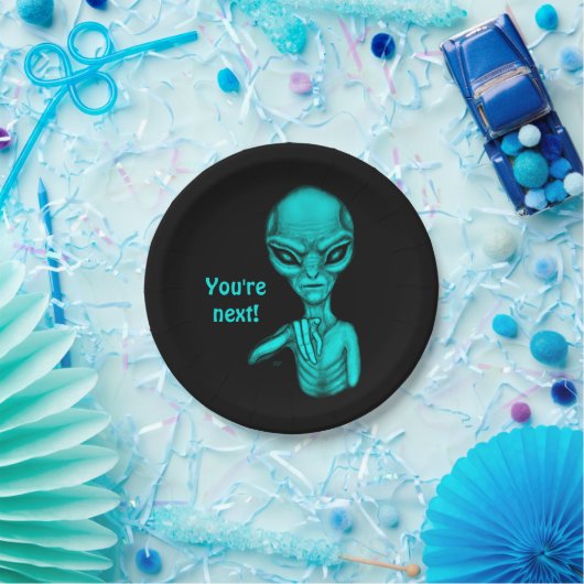 Schlechte Alien, Sie sind als Nächstes dran! Pappteller (Party)