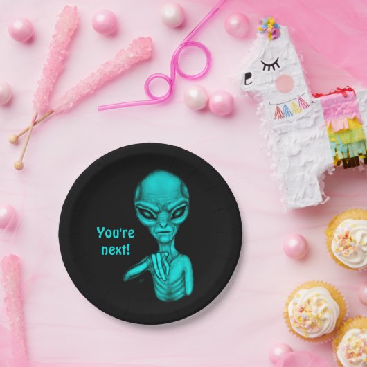 Schlechte Alien, Sie sind als Nächstes dran! Pappteller (Party)