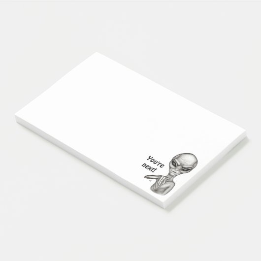 Schlechte Alien, Sie sind als Nächstes dran! Post-it Klebezettel (angewinkelt)