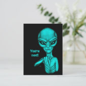 Schlechte Alien, Sie sind als Nächstes dran! Postkarte (Stehend Vorderseite)