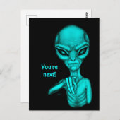 Schlechte Alien, Sie sind als Nächstes dran! Postkarte (Vorne/Hinten)