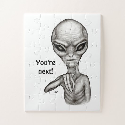 Schlechte Alien, Sie sind als Nächstes dran! Puzzle (Vertikal)