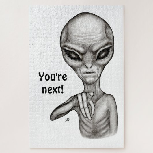 Schlechte Alien, Sie sind als Nächstes dran! Puzzle (Vertikal)