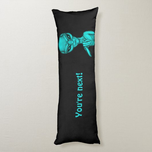 Schlechte Alien, Sie sind als Nächstes dran! Seitenschläferkissen (Rückseite (Vertikal))