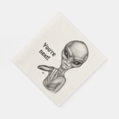 Schlechte Alien, Sie sind als Nächstes dran! Servi Serviette (Ecke)