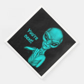 Schlechte Alien, Sie sind als Nächstes dran! Serviette (Ecke)