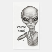 Schlechte Alien, Sie sind als Nächstes dran! Serviette (Vorderseite)
