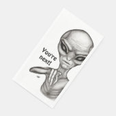 Schlechte Alien, Sie sind als Nächstes dran! Serviette (Ecke)