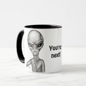 Schlechte Alien, Sie sind als Nächstes dran! Tasse (Vorderseite Links)