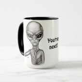 Schlechte Alien, Sie sind als Nächstes dran! Tasse (Vorderseite Links)