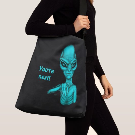 Schlechte Alien, Sie sind als Nächstes dran! Tragetaschen Mit Langen Trägern (Von Nahem)