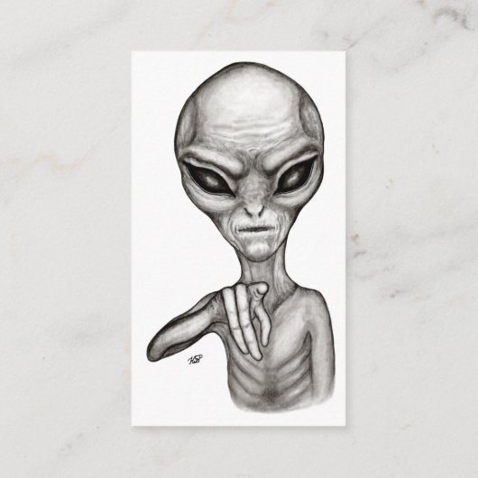 Schlechte Alien, Sie sind als Nächstes dran! Visitenkarte (Rückseite)