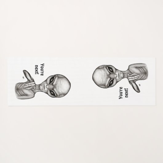 Schlechte Alien, Sie sind als Nächstes dran! Yogamatte (Rückseite (Horizontal))