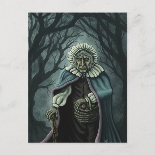 schlechte Apfelphantasie-Kunstpostkarte Postkarte (Vorderseite)