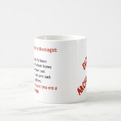 Schlechte Archäologen-Motivation Kaffeetasse (Mittel)