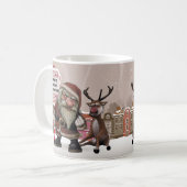 Schlechte betrunkene Sankt, schlechte Kaffeetasse (Vorderseite Links)