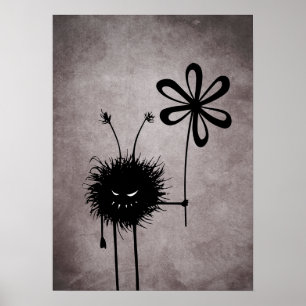 Schlechte Blumen-Wanze Vintag Poster