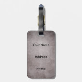 Schlechte Blumen-Wanzen-Vintages personalisiertes Gepäckanhänger (Rückseite vertikal)