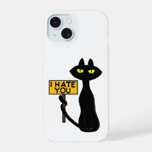 Schlechte Boogie -Die Katze- "ICHHASSEDICH" lustig iPhone 15 Hülle