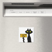 Schlechte Boogie -Die Katze- "ICHHASSEDICH" lustig Magnet (In Situ (Geschirrspüler))