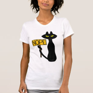 Schlechte Boogie -Die Katze- "NEIN" lustige Damen- T-Shirt