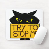 Schlechte Boogie -Die Katze- "Versuche es" lustige Mousepad (Mit Mouse)