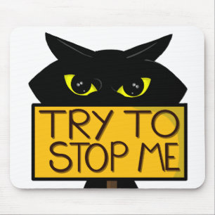 Schlechte Boogie -Die Katze- "Versuche es" lustige Mousepad