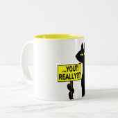 Schlechte Boogie Lustige Tasse - Du?! Wirklich?! S (Vorderseite Links)