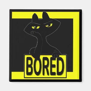 Schlechte Boogie Schwarze Katze Magnet Lustig Sar