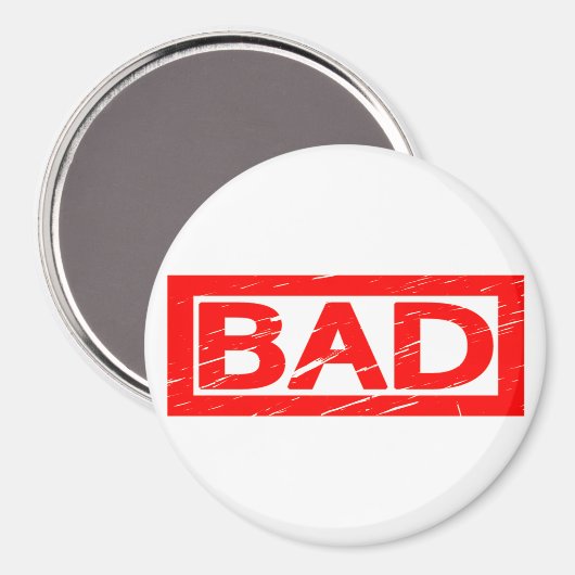 Schlechte Briefmarke Magnet (Vorderseite/Rückseite)