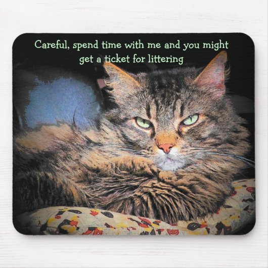 Schlechte Cat-Abholleitungen #3 Mousepad (Vorne)