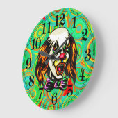 Schlechte Clown-Wanduhr Große Wanduhr (Winkel)