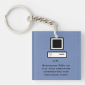 schlechte Computerwissenschaft Schlüsselanhänger (Vorderseite)