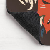 Schlechte Dämon-Maske mit Hörnern Mousepad (Ecke)