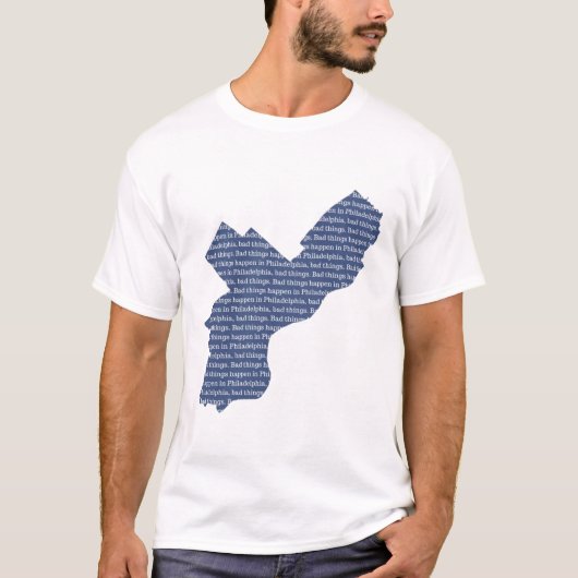 Schlechte Dinge geschehen in Philadelphia: Kartenf T-Shirt (Vorderseite)
