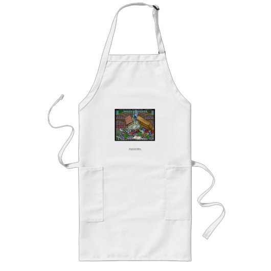 Schlechte Dinge passieren 2 Gute Leute Funny Apron Lange Schürze (Vorne)