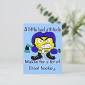 Schlechte Einstellung Postkarte (Stehend Vorderseite)