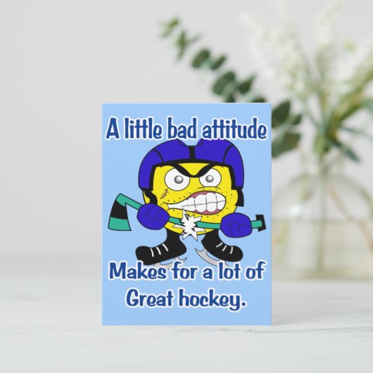 Schlechte Einstellung Postkarte (Stehend Vorderseite)