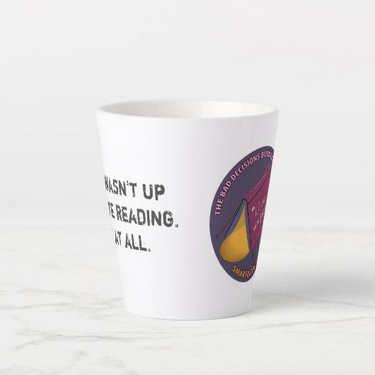 Schlechte Entscheidungen Buchen Sie Club Extra Gro Milchtasse (Vorderseite)