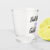 Schlechte Entscheidungen führen zu guten Geschicht Schnapsglas (Links)