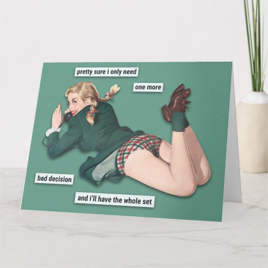 Schlechte Entscheidungen Karte (Vorderseite)